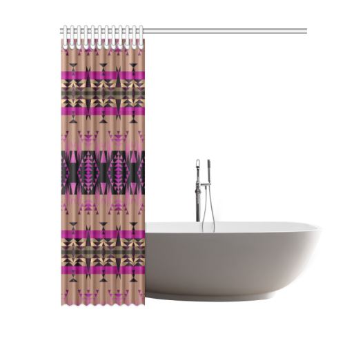 Between the Mountains Berry Shower Curtain 60"x72" Shower Curtain 60"x72" e-joyer