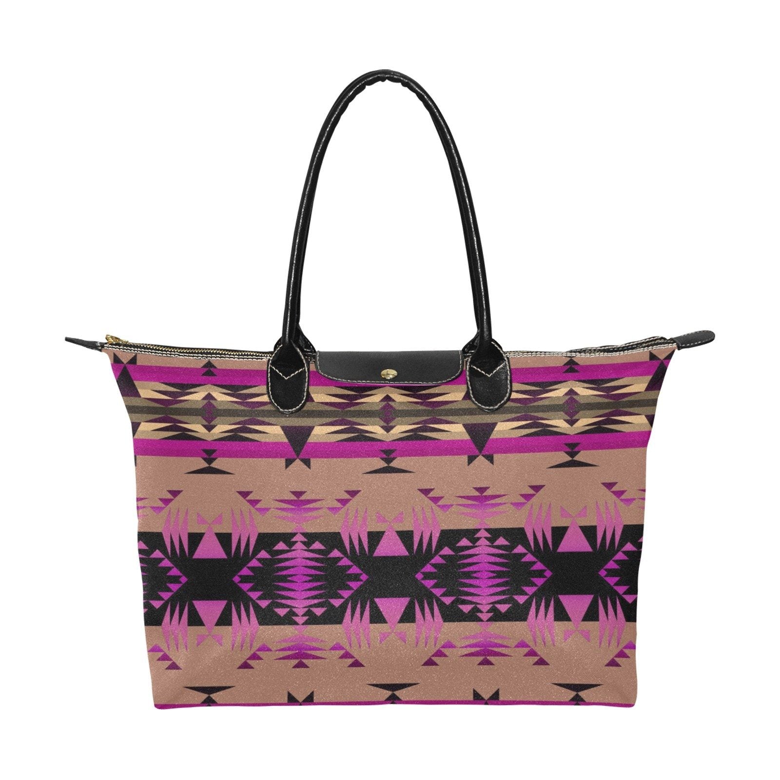 Between the Mountains Berry Single-Shoulder Lady Handbag (Model 1714) bag e-joyer