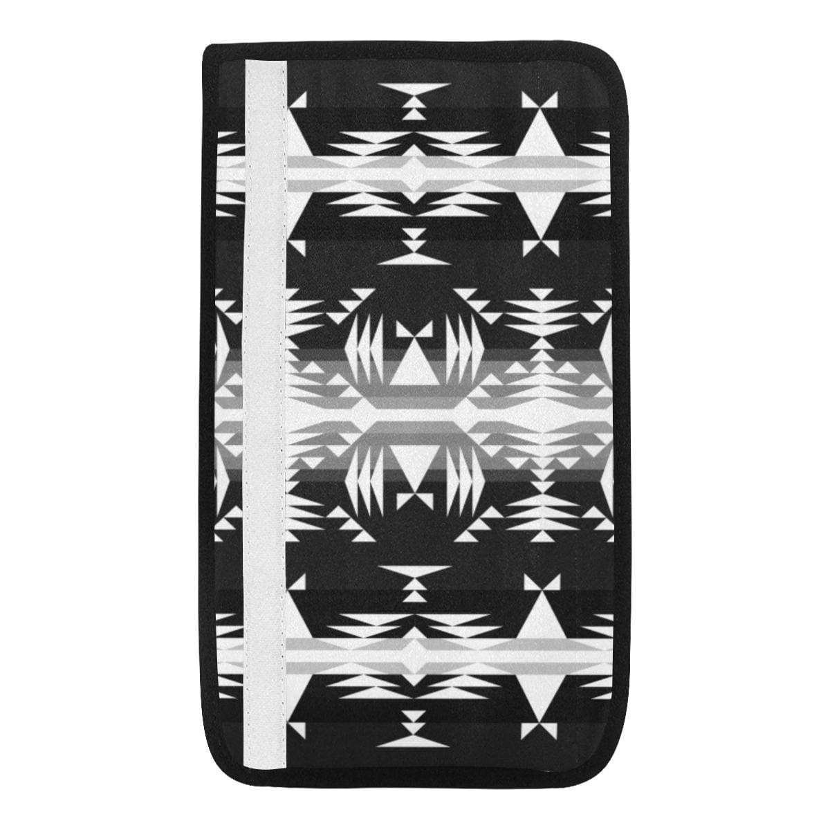 Between the Mountains Black and White Car Seat Belt Cover 7''x12.6'' Car Seat Belt Cover 7''x12.6'' e-joyer