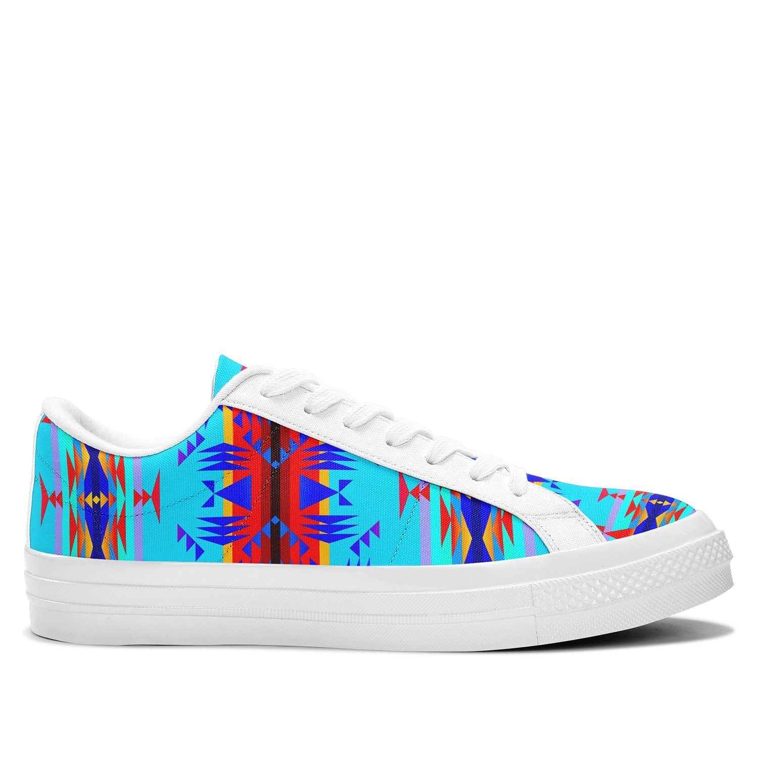 Between the Mountains Blue Aapisi Low Top Canvas Shoes White Sole 49 Dzine