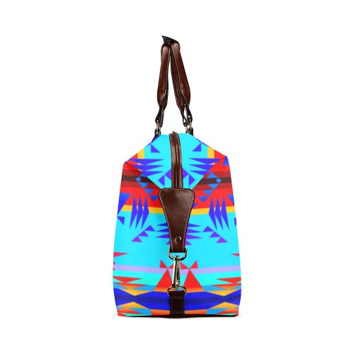 Between the Mountains Blue Classic Travel Bag (Model 1643) Remake Classic Travel Bags (1643) e-joyer