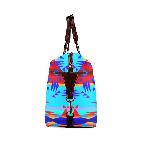 Between the Mountains Blue Classic Travel Bag (Model 1643) Remake Classic Travel Bags (1643) e-joyer