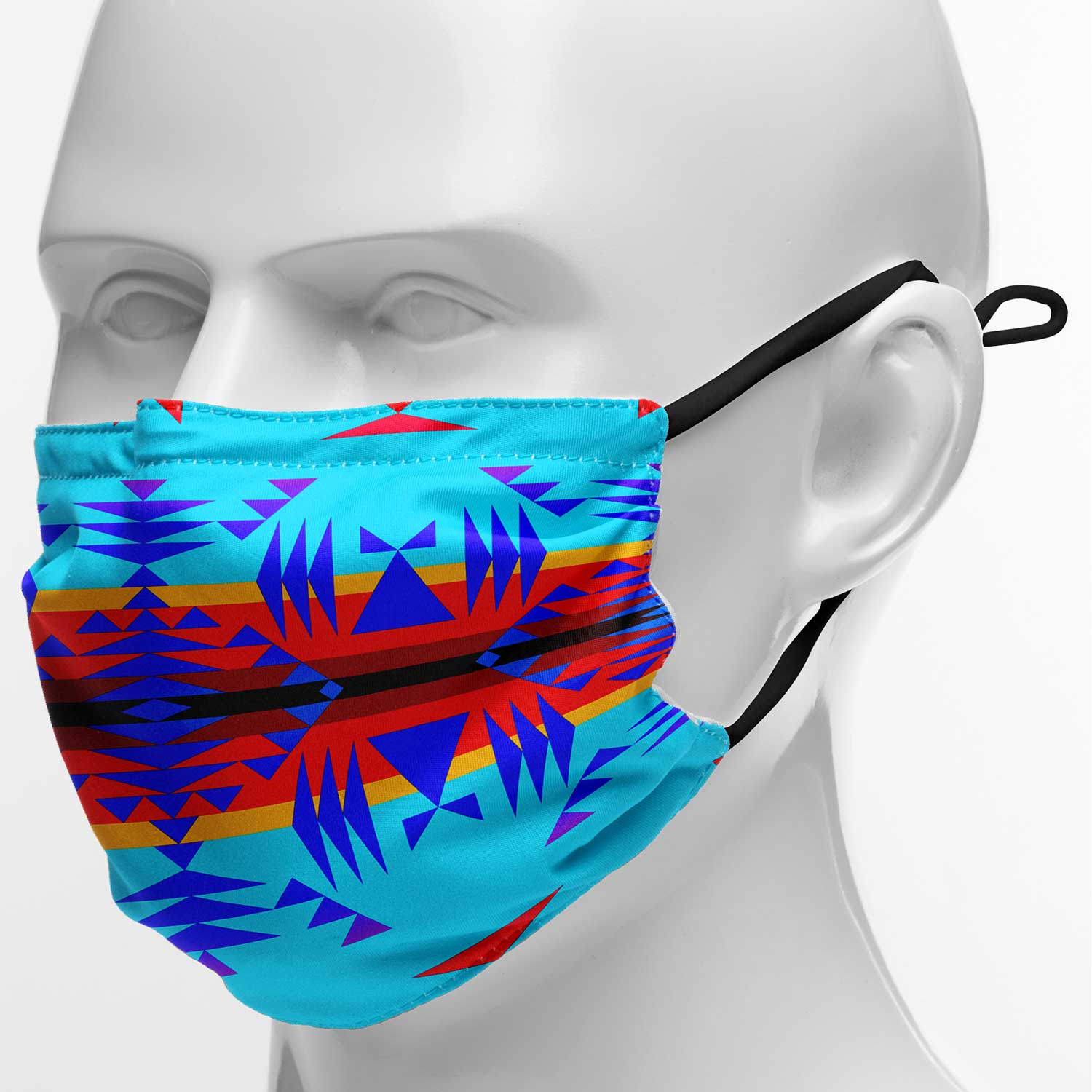 Between the Mountains Blue Face Cover Herman