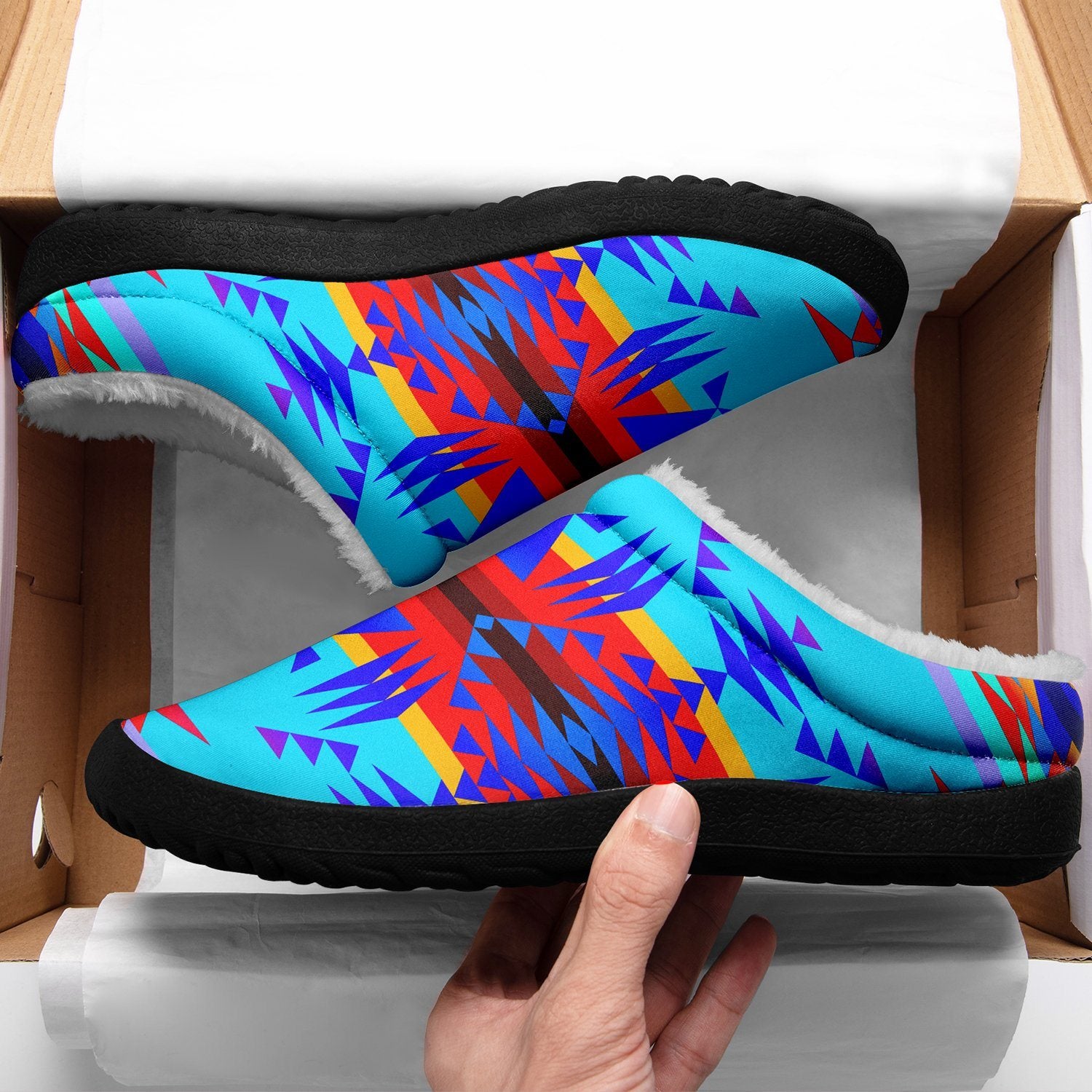 Between the Mountains Blue Ikinnii Indoor Slipper 49 Dzine