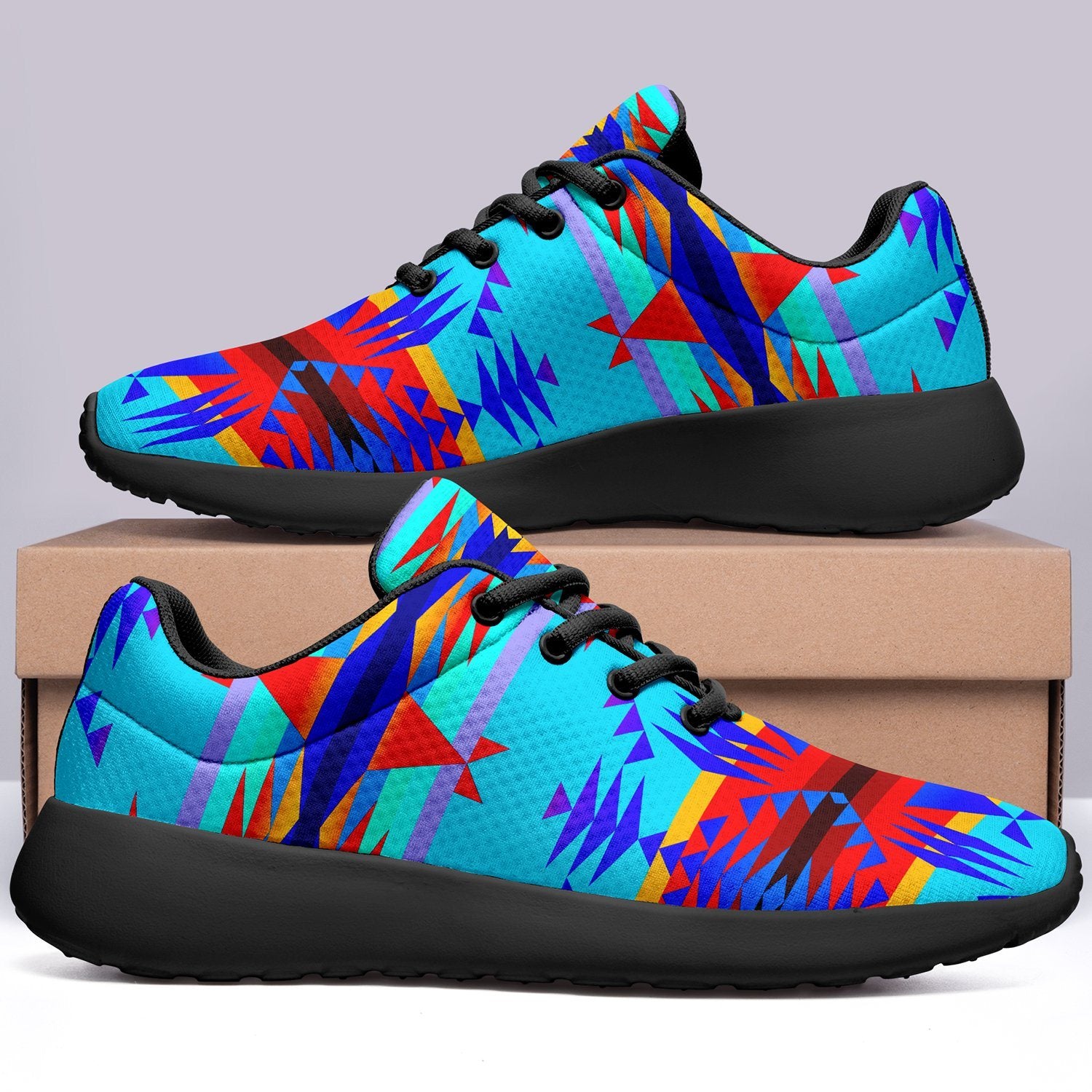 Between the Mountains Blue Ikkaayi Sport Sneakers 49 Dzine
