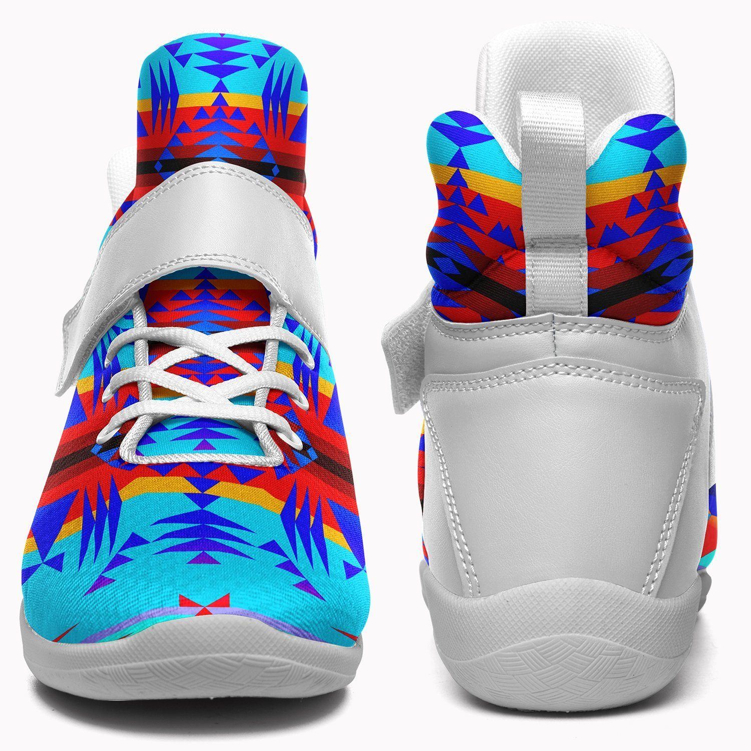 Between the Mountains Blue Ipottaa Basketball / Sport High Top Shoes - White Sole 49 Dzine