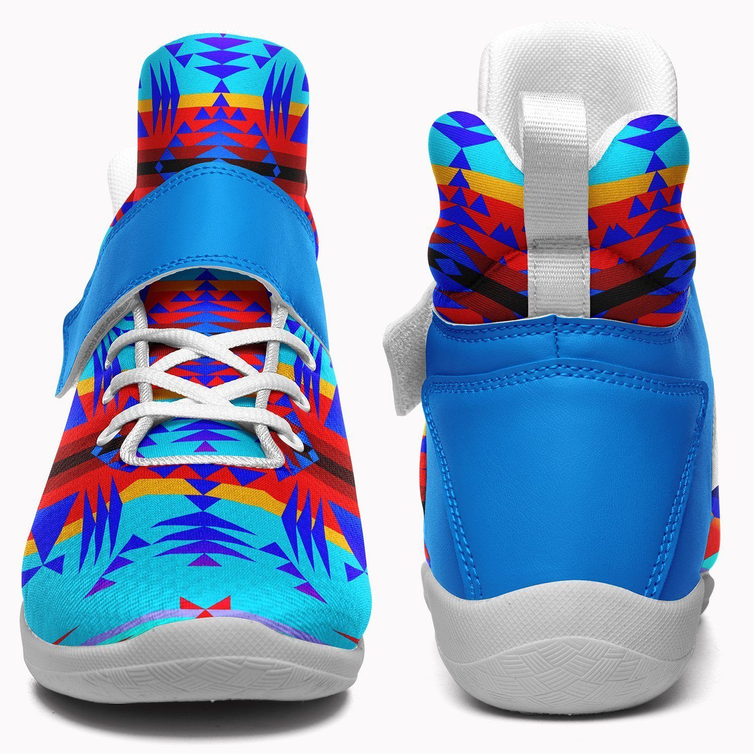 Between the Mountains Blue Ipottaa Basketball / Sport High Top Shoes - White Sole 49 Dzine