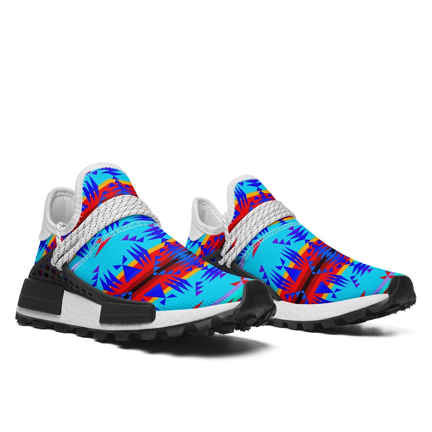 Between the Mountains Blue Okaki Sneakers Shoes 49 Dzine
