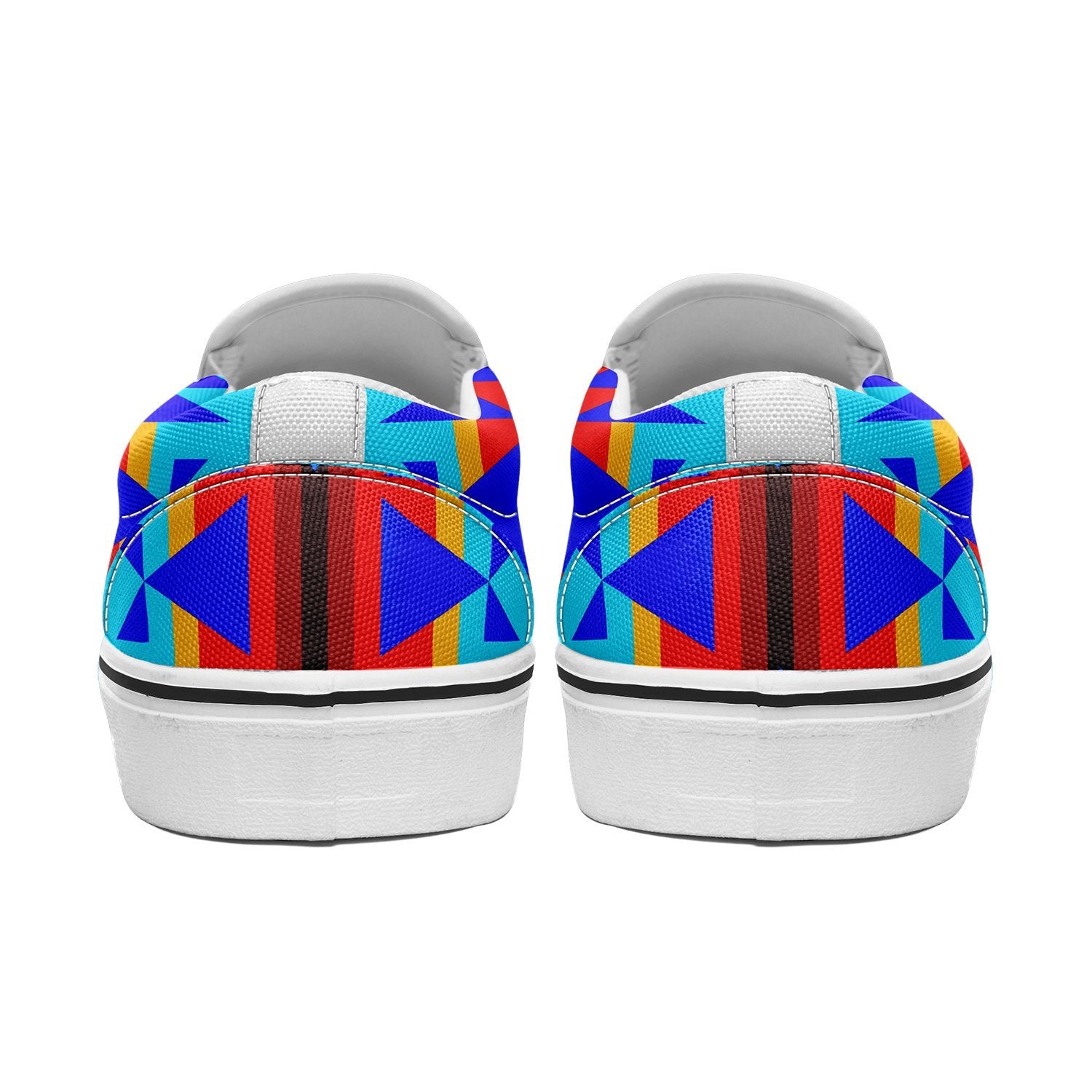 Between the Mountains Blue Otoyimm Canvas Slip On Shoes 49 Dzine