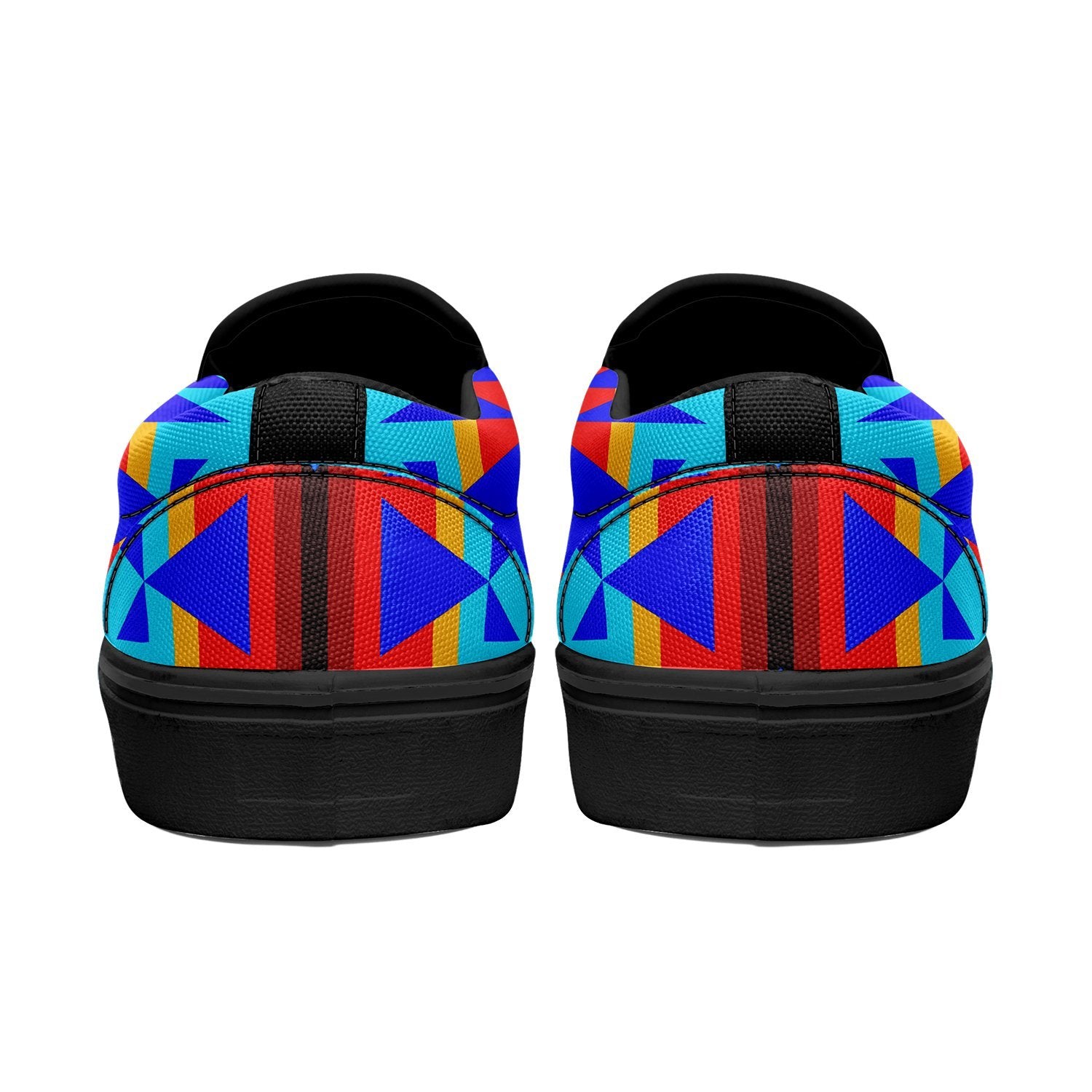 Between the Mountains Blue Otoyimm Canvas Slip On Shoes 49 Dzine