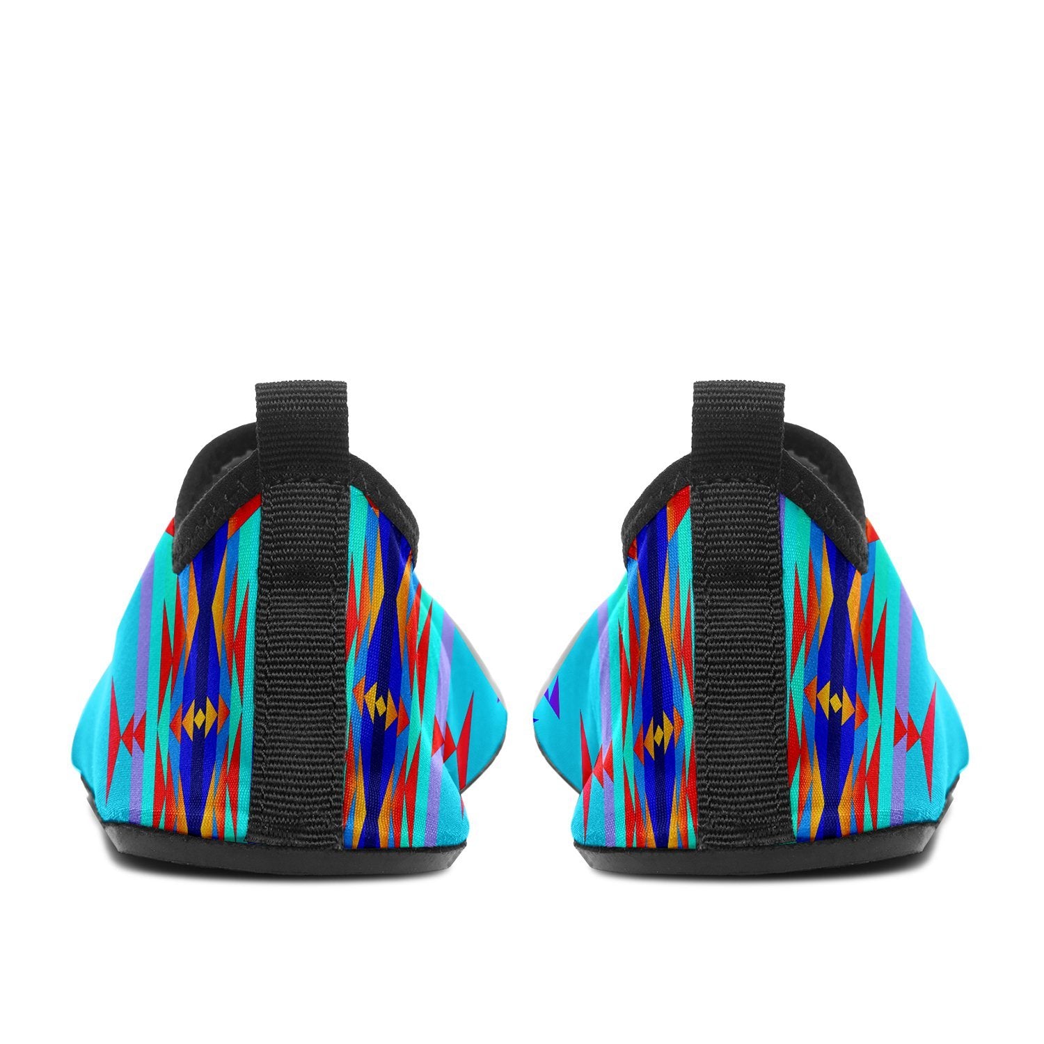 Between the Mountains Blue Sockamoccs Slip On Shoes 49 Dzine