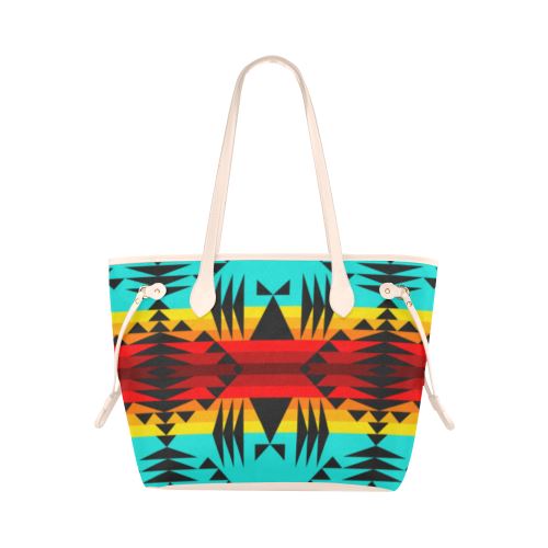 Between the Mountains Clover Canvas Tote Bag (Model 1661) Clover Canvas Tote Bag (1661) e-joyer