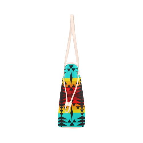 Between the Mountains Clover Canvas Tote Bag (Model 1661) Clover Canvas Tote Bag (1661) e-joyer