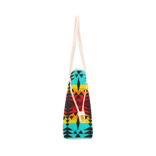 Between the Mountains Clover Canvas Tote Bag (Model 1661) Clover Canvas Tote Bag (1661) e-joyer