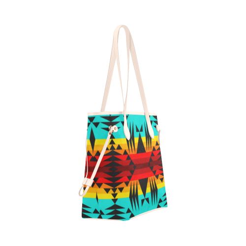 Between the Mountains Clover Canvas Tote Bag (Model 1661) Clover Canvas Tote Bag (1661) e-joyer