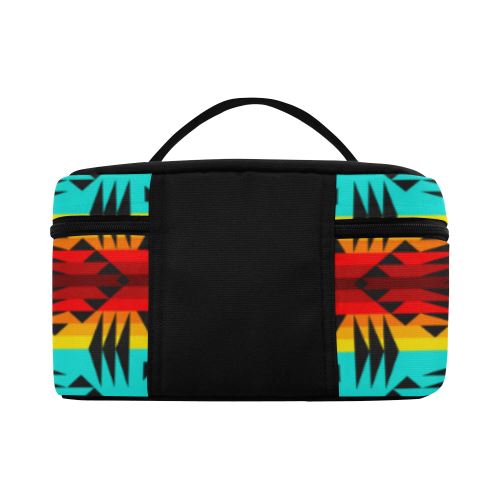 Between the Mountains Cosmetic Bag/Large (Model 1658) Cosmetic Bag e-joyer
