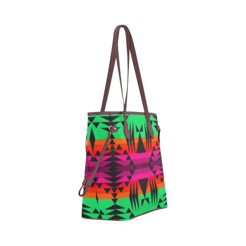 Between the Mountains Deep Lake Clover Canvas Tote Bag (Model 1661) Clover Canvas Tote Bag (1661) e-joyer