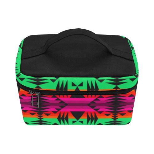 Between the Mountains Deep Lake Cosmetic Bag/Large (Model 1658) Cosmetic Bag e-joyer