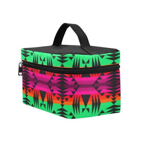 Between the Mountains Deep Lake Cosmetic Bag/Large (Model 1658) Cosmetic Bag e-joyer