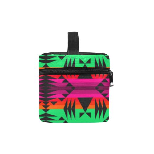 Between the Mountains Deep Lake Cosmetic Bag/Large (Model 1658) Cosmetic Bag e-joyer