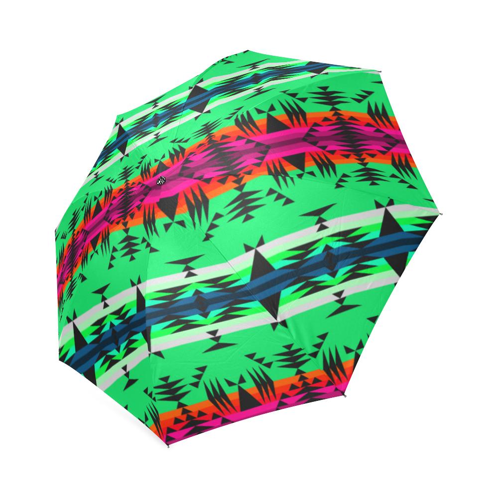 Between the Mountains Deep Lake Foldable Umbrella Foldable Umbrella e-joyer