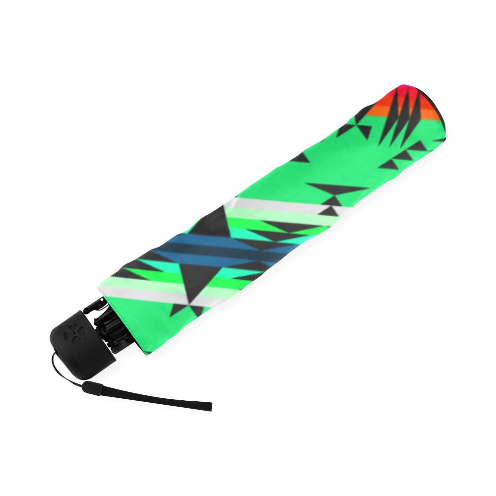 Between the Mountains Deep Lake Foldable Umbrella Foldable Umbrella e-joyer