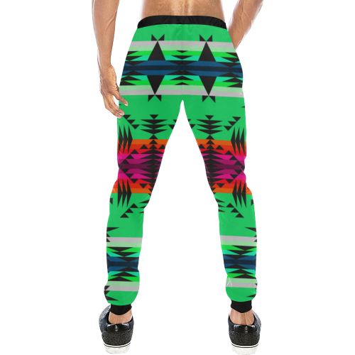 Between the Mountains Deep Lake Men's All Over Print Sweatpants (Model L11) Men's All Over Print Sweatpants (L11) e-joyer