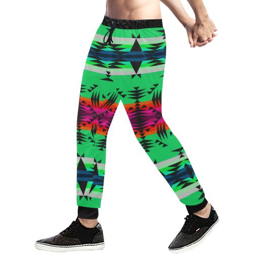 Between the Mountains Deep Lake Men's All Over Print Sweatpants (Model L11) Men's All Over Print Sweatpants (L11) e-joyer