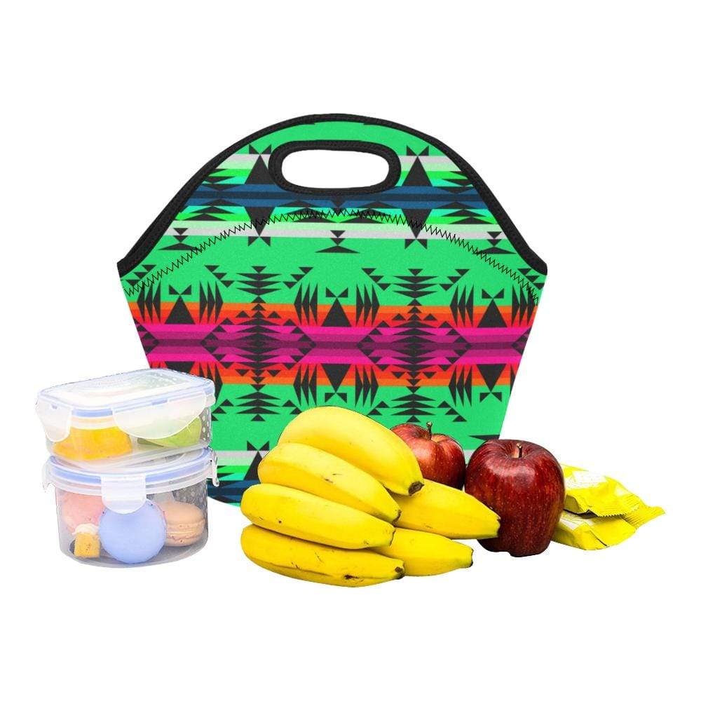 Between the Mountains Deep Lake Neoprene Lunch Bag/Small (Model 1669) Neoprene Lunch Bag/Small (1669) e-joyer