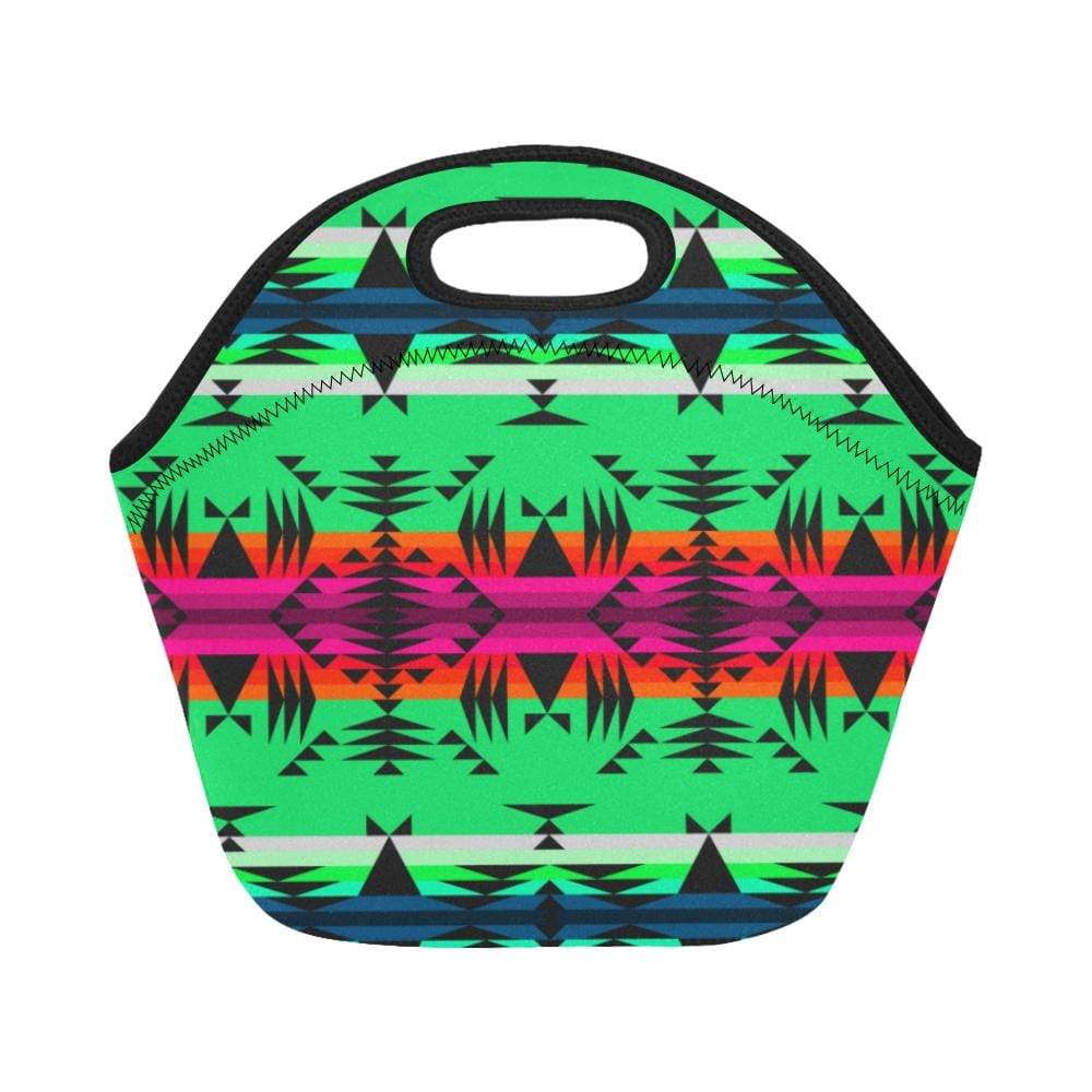 Between the Mountains Deep Lake Neoprene Lunch Bag/Small (Model 1669) Neoprene Lunch Bag/Small (1669) e-joyer