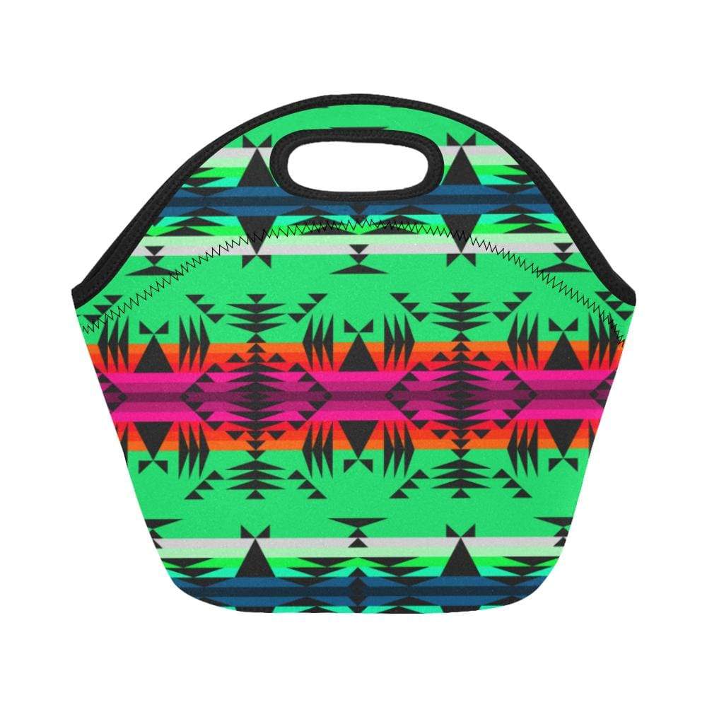 Between the Mountains Deep Lake Neoprene Lunch Bag/Small (Model 1669) Neoprene Lunch Bag/Small (1669) e-joyer