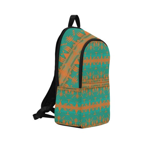 Between the Mountains Deep Lake Orange Fabric Backpack for Adult (Model 1659) Casual Backpack for Adult (1659) e-joyer