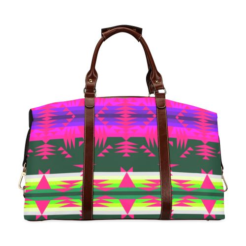 Between the Mountains Deep Lake Sunset Classic Travel Bag (Model 1643) Remake Classic Travel Bags (1643) e-joyer