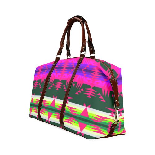 Between the Mountains Deep Lake Sunset Classic Travel Bag (Model 1643) Remake Classic Travel Bags (1643) e-joyer