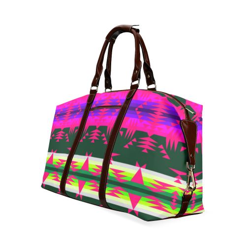 Between the Mountains Deep Lake Sunset Classic Travel Bag (Model 1643) Remake Classic Travel Bags (1643) e-joyer