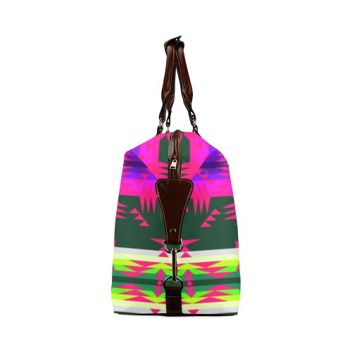 Between the Mountains Deep Lake Sunset Classic Travel Bag (Model 1643) Remake Classic Travel Bags (1643) e-joyer