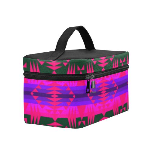 Between the Mountains Deep Lake Sunset Cosmetic Bag/Large (Model 1658) Cosmetic Bag e-joyer