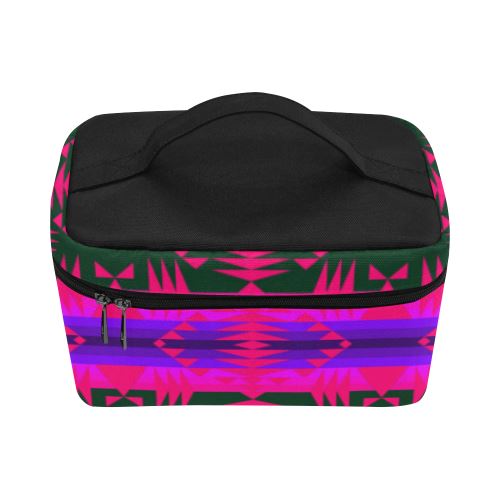 Between the Mountains Deep Lake Sunset Cosmetic Bag/Large (Model 1658) Cosmetic Bag e-joyer