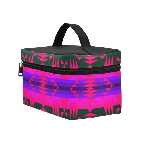 Between the Mountains Deep Lake Sunset Cosmetic Bag/Large (Model 1658) Cosmetic Bag e-joyer