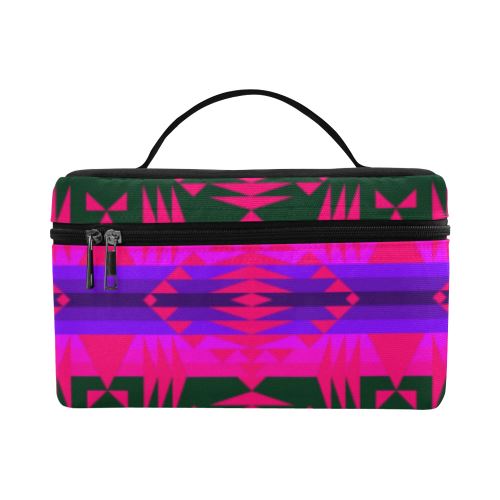Between the Mountains Deep Lake Sunset Cosmetic Bag/Large (Model 1658) Cosmetic Bag e-joyer