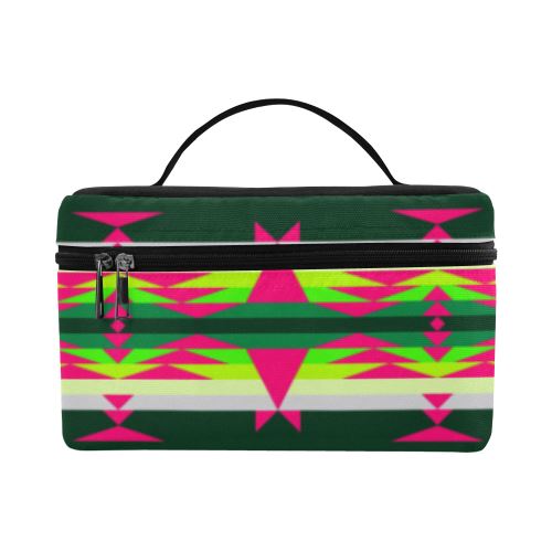 Between the Mountains Deep Lake Sunset Cosmetic Bag/Large (Model 1658) Cosmetic Bag e-joyer