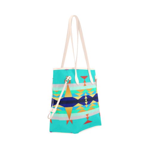 Between the Mountains Fire Clover Canvas Tote Bag (Model 1661) Clover Canvas Tote Bag (1661) e-joyer