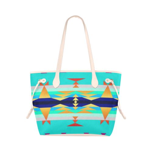 Between the Mountains Fire Clover Canvas Tote Bag (Model 1661) Clover Canvas Tote Bag (1661) e-joyer