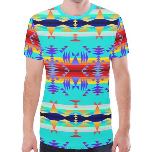Between the Mountains Fire New All Over Print T-shirt for Men (Model T45) New All Over Print T-shirt for Men (T45) e-joyer