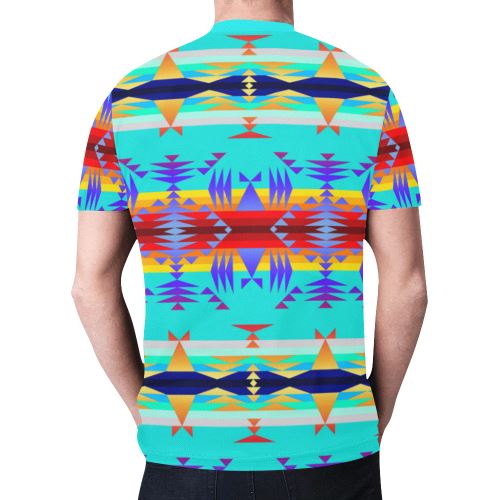 Between the Mountains Fire New All Over Print T-shirt for Men (Model T45) New All Over Print T-shirt for Men (T45) e-joyer