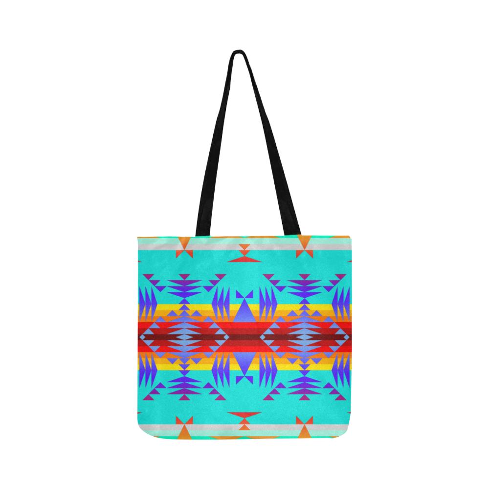 Between the Mountains Fire Reusable Shopping Bag Model 1660 (Two sides) Shopping Tote Bag (1660) e-joyer