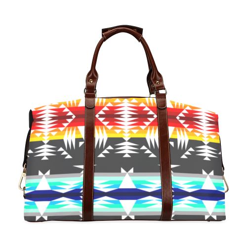 Between the Mountains Gray Classic Travel Bag (Model 1643) Remake Classic Travel Bags (1643) e-joyer