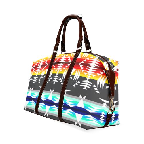 Between the Mountains Gray Classic Travel Bag (Model 1643) Remake Classic Travel Bags (1643) e-joyer