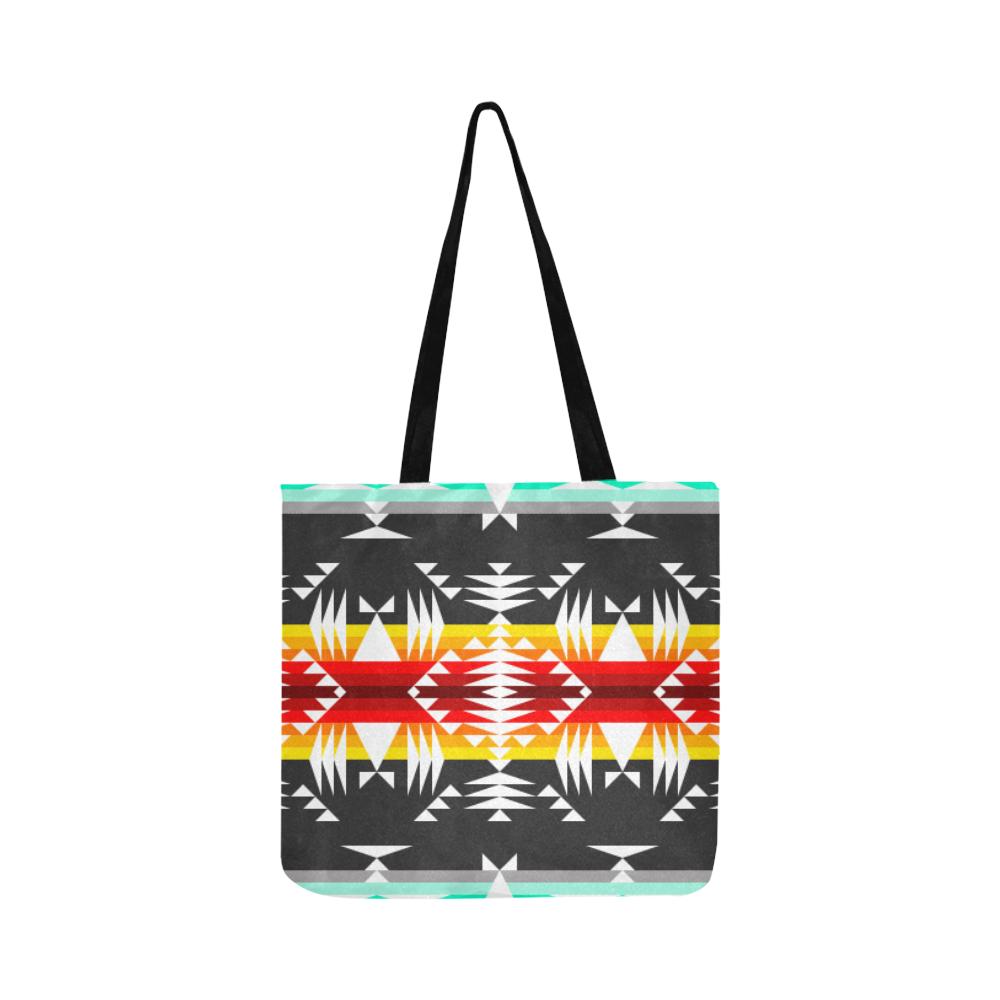 Between the Mountains Gray Reusable Shopping Bag Model 1660 (Two sides) Shopping Tote Bag (1660) e-joyer