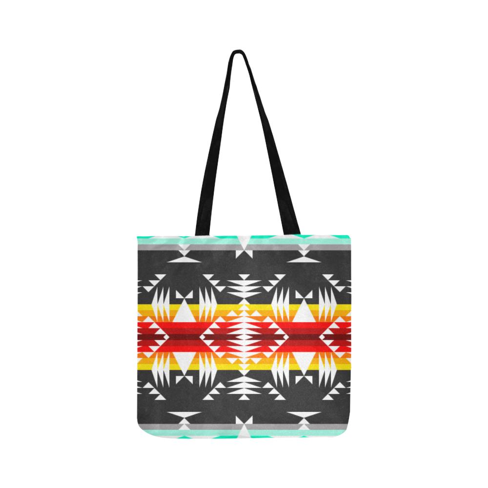 Between the Mountains Gray Reusable Shopping Bag Model 1660 (Two sides) Shopping Tote Bag (1660) e-joyer